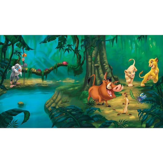 RoomMates Lion King Chair Rail Prepasted Mural